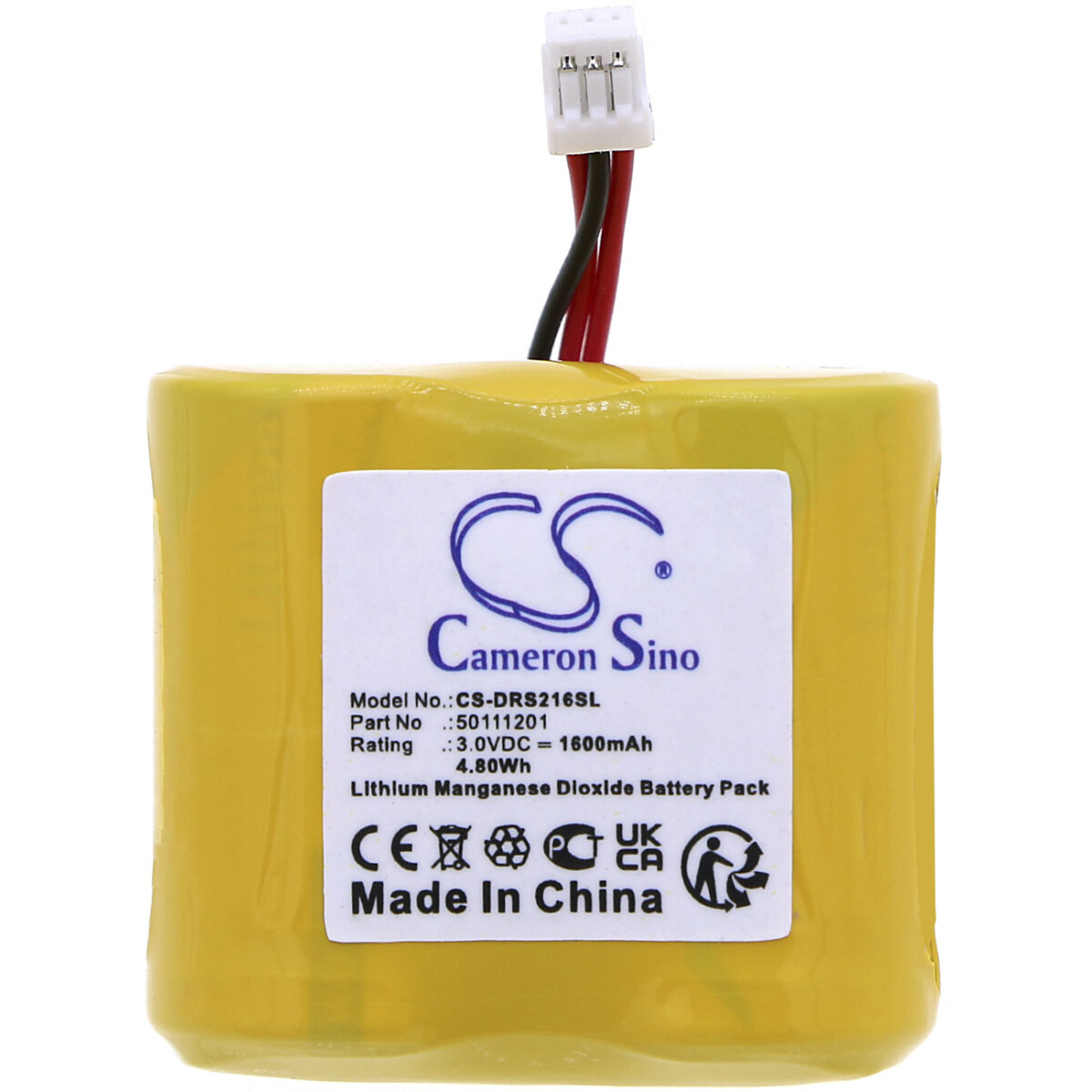 Türschlossbatterie für Dorma 50111201, CR-2ULCF2CN, 12059216 3V 1,6Ah LiMnO2