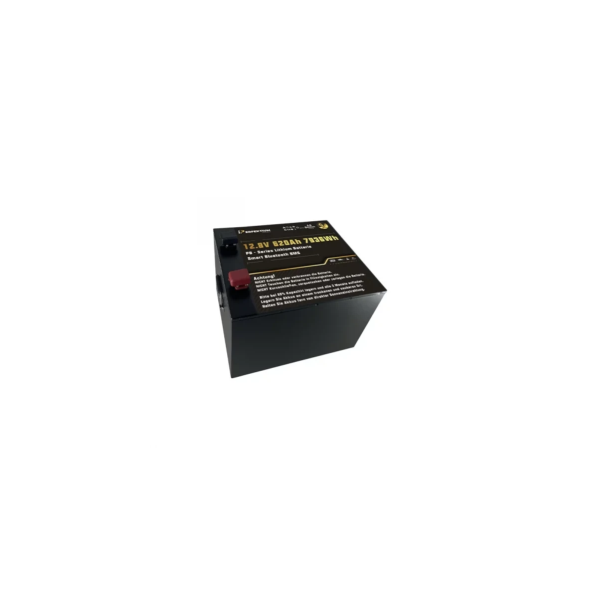 Perfektium Lithium Batterie LiFePO4 12,8V 620Ah Smart BMS Bluetooth