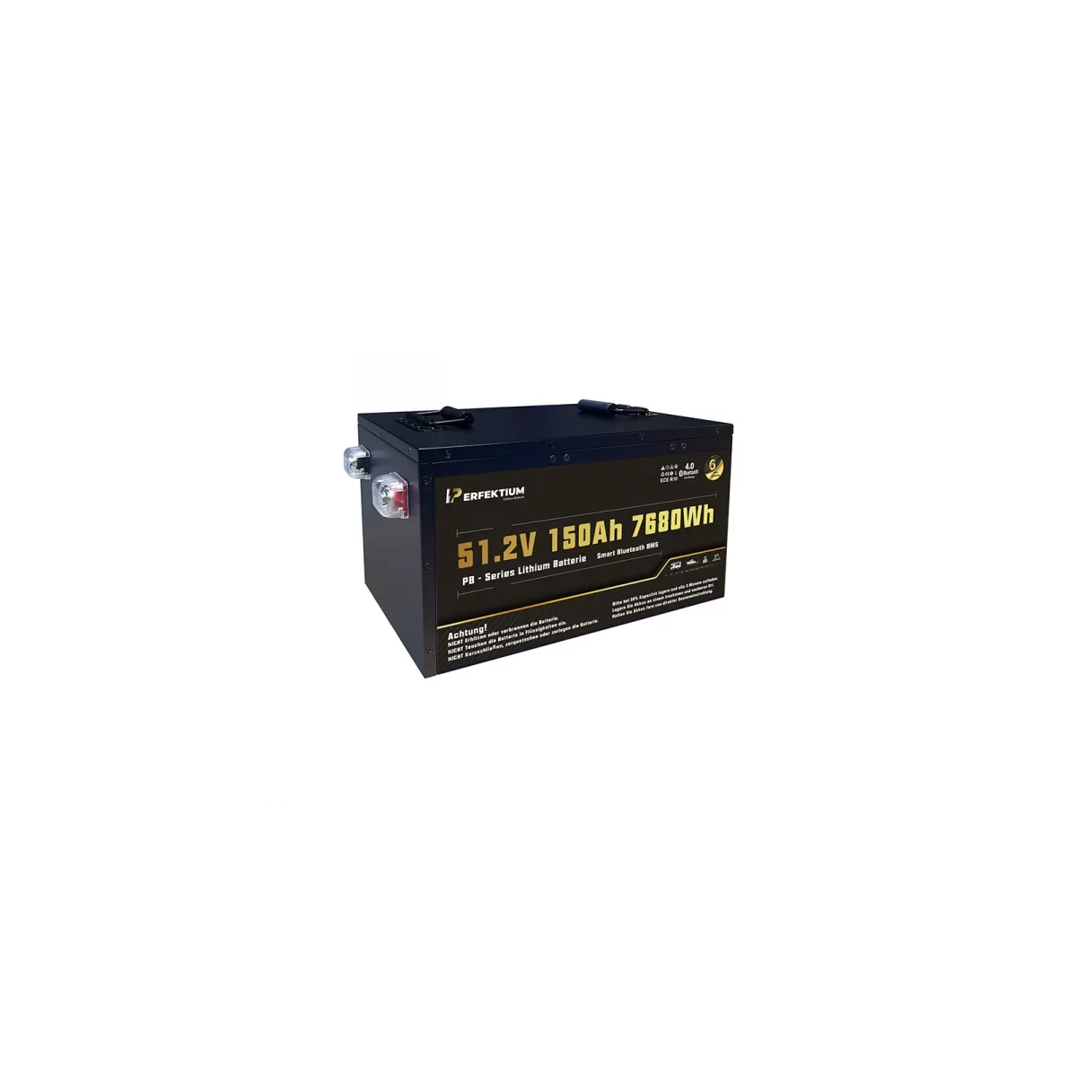 Perfektium Lithium Batterie LiFePO4 51.2V 150Ah Smart BMS mit Bluetooth mit 0% MwSt nach §12 Abs. 3 UstG