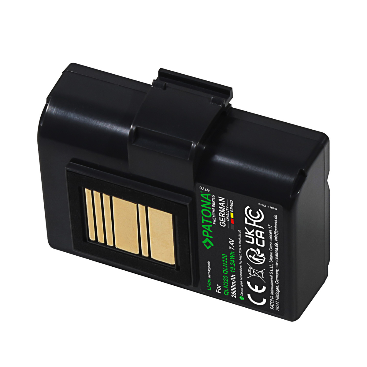 PATONA Premium Akku für Zebra QLN320 BTRY-MPP-34MA1-01