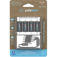 4x Paleblue USB-C Wiederaufladbare CR123 gallery