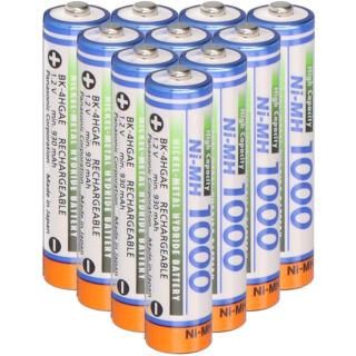 10x  Panasonic Micro Akku BK-4HGAE/BF1 Ni-MH 1,2V 1000mAh lose