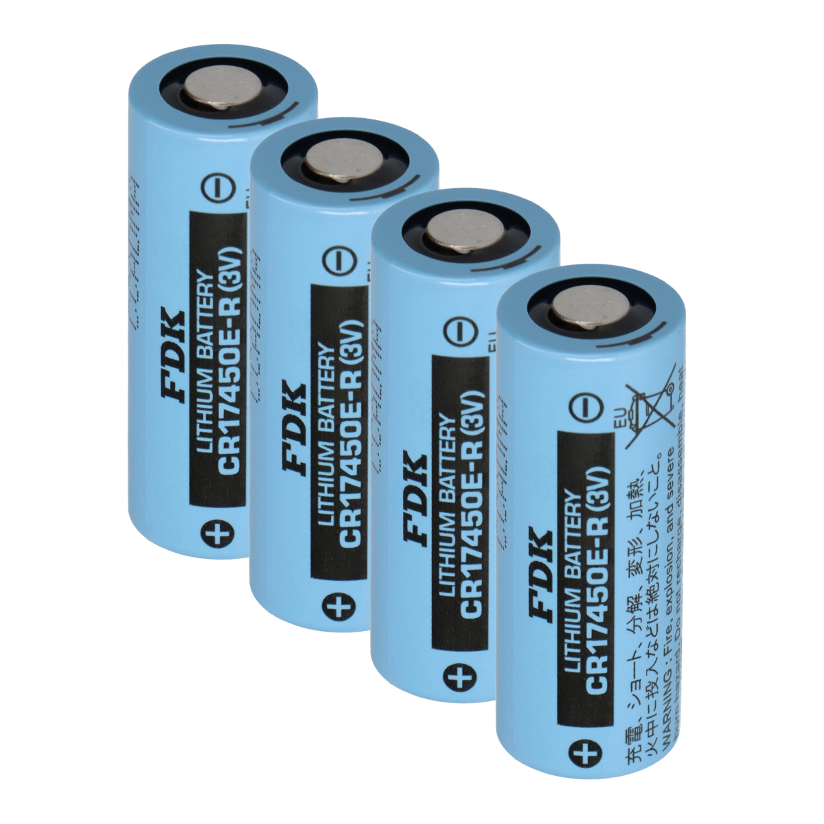4x FDK Lithium 3V Batterie CR 17450ER A - Hochstromzelle