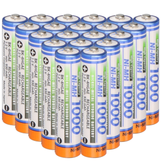 20x  Panasonic AAA Micro Akku BK-4HGAE/BF1 Ni-MH 1,2V 1000mAh