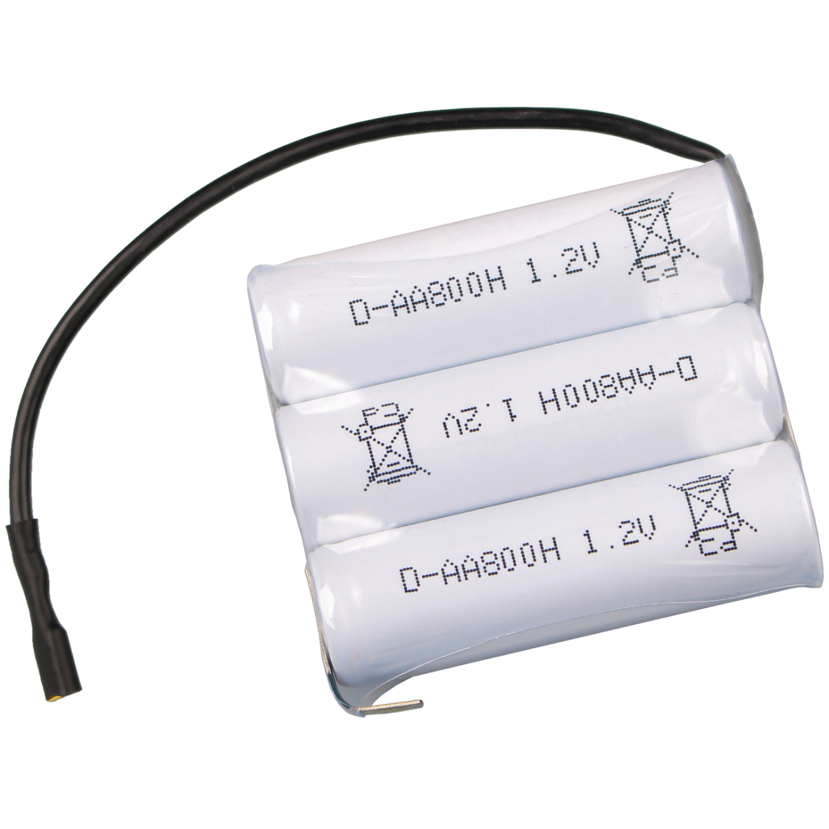 Notleuchtenakku für ER elektronik 784152036 F1x3 Ni-Cd 3,6V/800mAh Faston 2,8mm