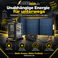 BMZ Solar-Set 400 W mit POWER2GO WORK 2.500 Wh, Faltpanel &a