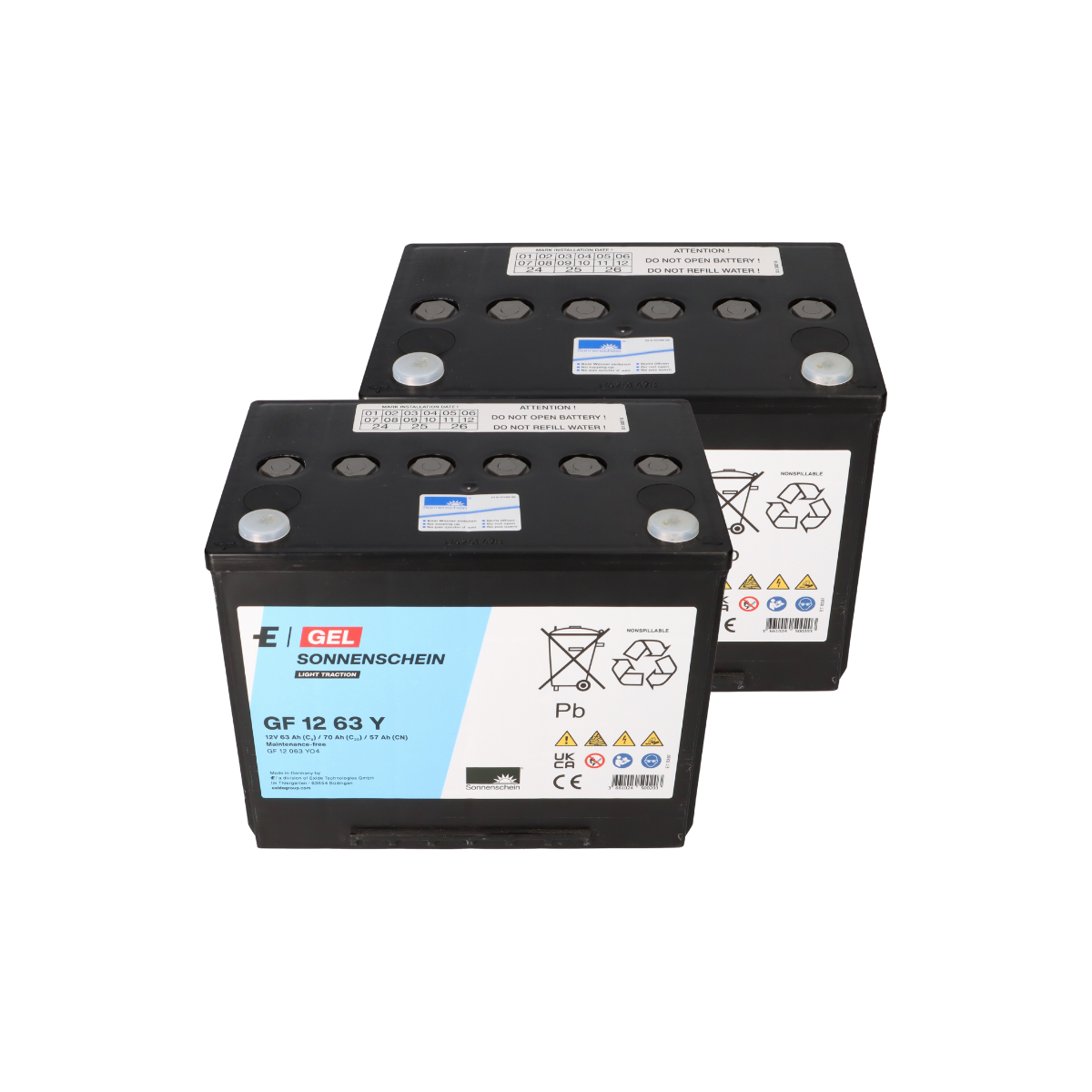 Akku-Satz 24V 63Ah passend für Everest & Jennings Lancer 2000