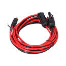 Solarkabel mit XT60 Stecker, XT60 Verlängerungskabel Solarladekabel XT60 auf Solarpanel-Stecker Buchse Adapter, für tragbares Kraftwerk & Solargenerator Solarpanel 4mm² 3M