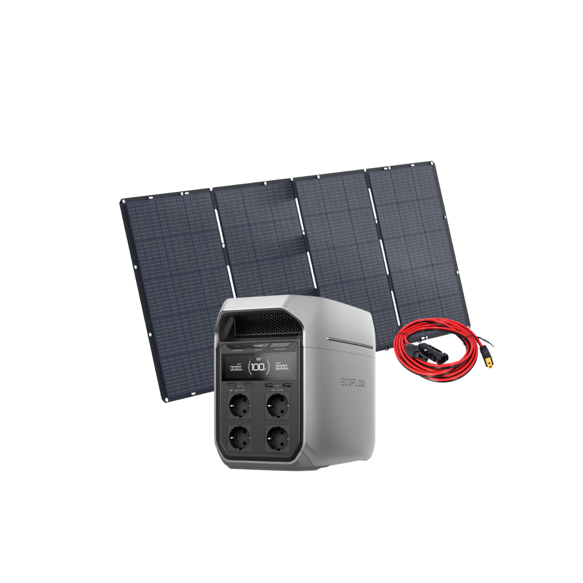 EcoFlow Set Delta 3 Plus Powerstation und 400 Watt Solarmodul 0% MwSt nach §12 Abs. 3 UstG