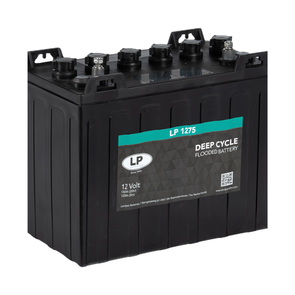 Landport LP 1275 12V 150Ah Deep Cycle Traktionsbatterie – Alternative Trojan T-1275 / Crown CR GC155 / US12VXC