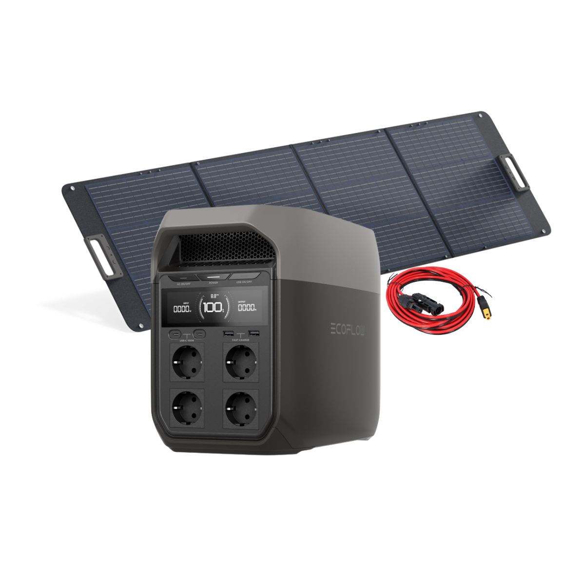 EcoFlow Set Delta 3 Powerstation und 200 Watt Solarmodul 0% MwSt nach §12 Abs. 3 UstG