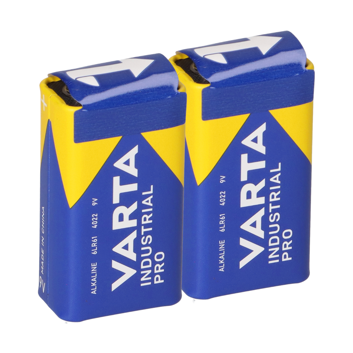 2x 9V-Block-Batterien 6LR61 MN1604 VARTA 4022 Industrial Batterie