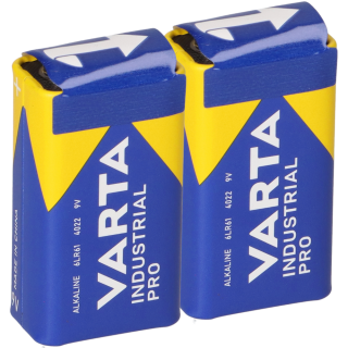 2x 9V-Block-Batterien 6LR61 MN1604 VARTA 4022 Industrial Batterie