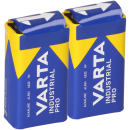 2x 9V-Block-Batterien 6LR61 MN1604 VARTA 4022 Industrial...