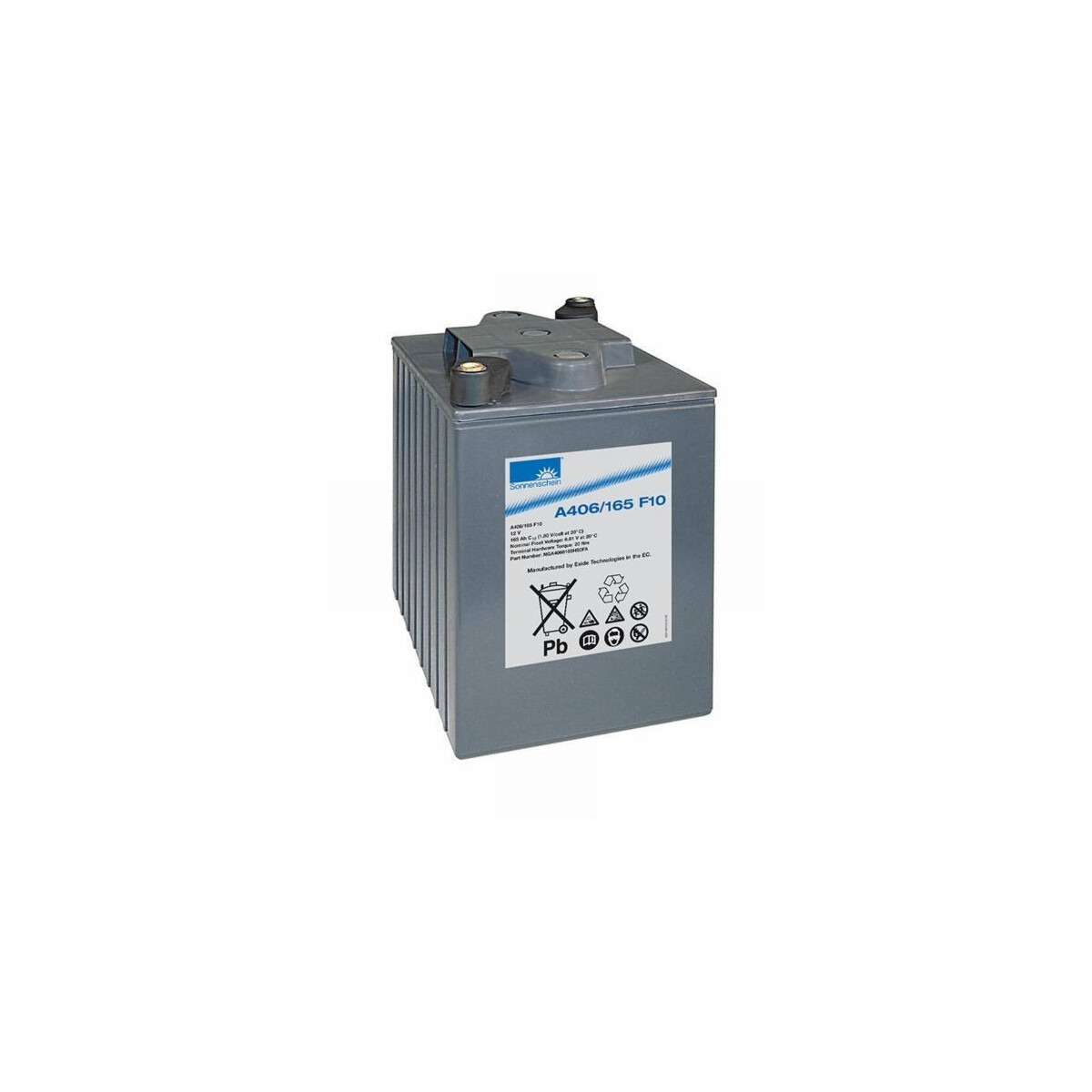 Exide Sonnenschein A406/165 F10 6V 165Ah dryfit Blei-Gel-Akku VRLA