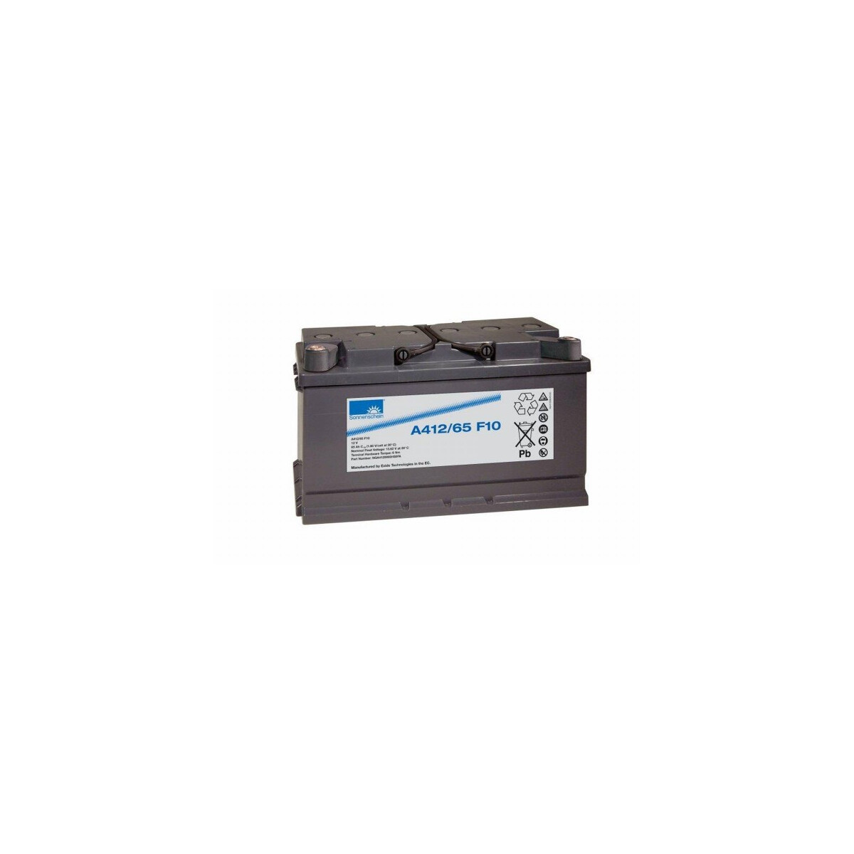 Exide Sonnenschein A412/65 F10 12V 65Ah dryfit Gel Standby-Akku