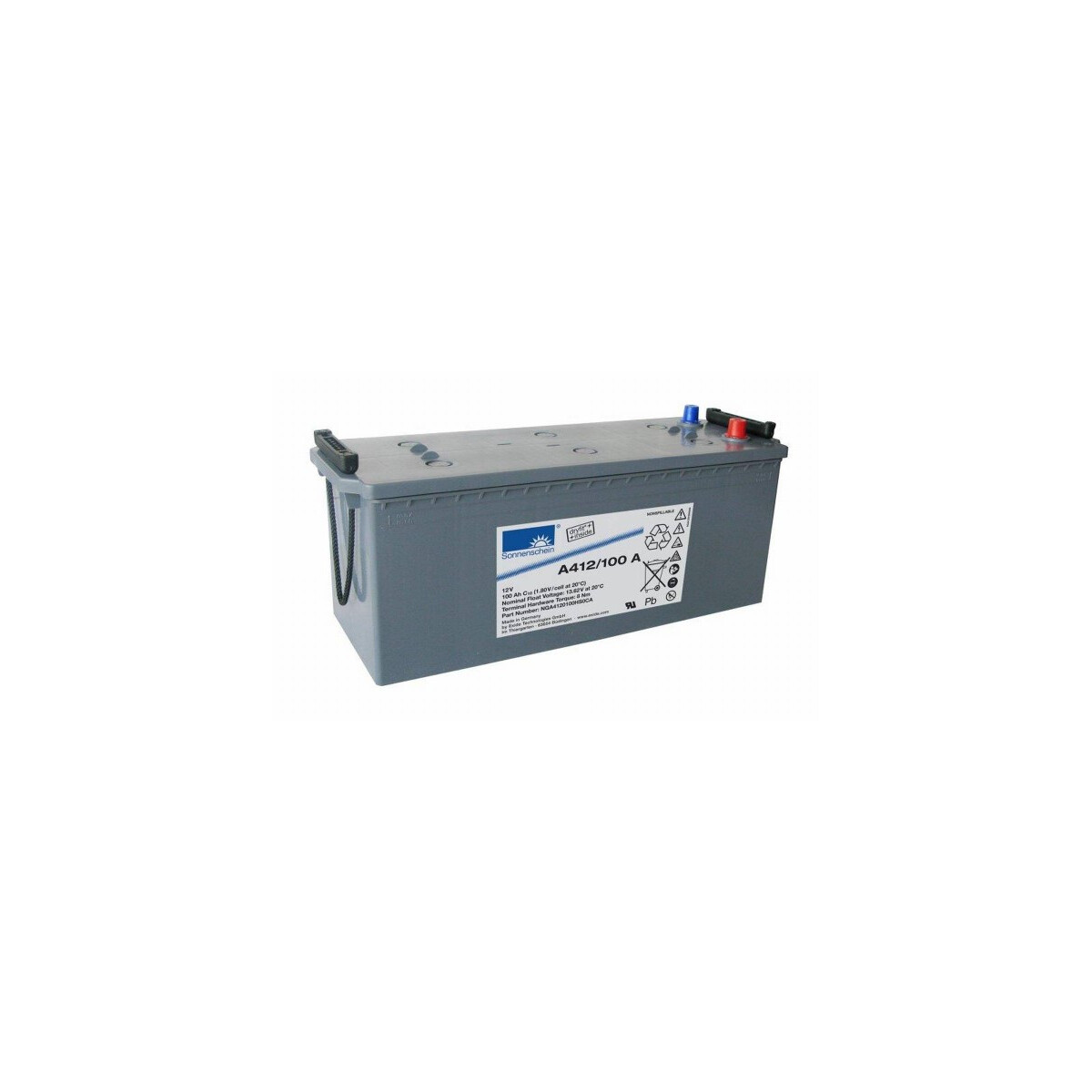 Exide Sonnenschein A412/100 A 12V 100Ah dryfit Gel Standby-Akku
