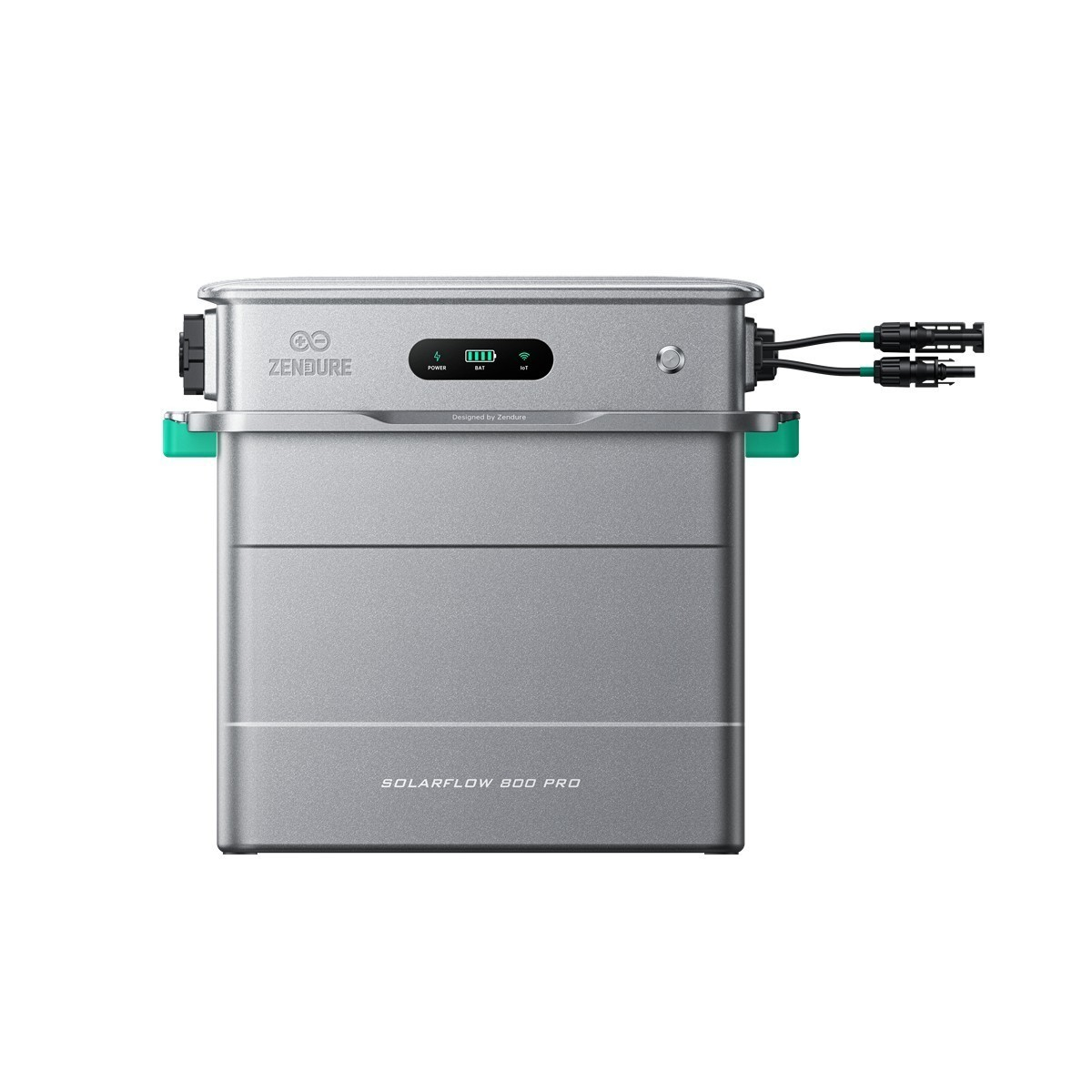 Zendure SF2400 Pro Balkonkraftwerk mit Speicher, 2400W Bidirektionale AC-Leistung, 4 MPPTs für 4800W PV-Eingang (3000W DC 1800W AC), Eweiterbar von 16,8kWh, mit 1 D0, 1 AB3000L, 4 450W Solarpanels