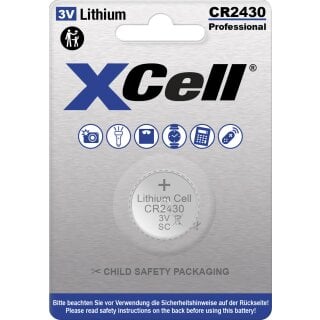 XCell CR2430 Lithium-Knopfzelle 3V – 1er Blister