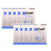 10x XCell CR123A 2/3A Lithium Batterie & gallery