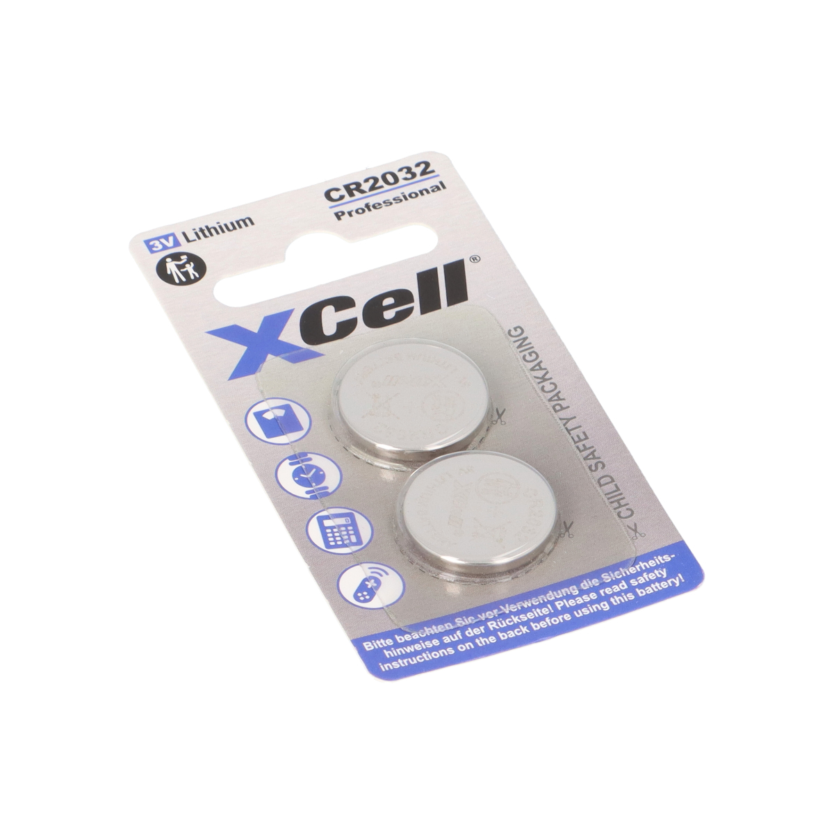 20x XCell CR2032 Knopfzellen 3V – 10x 2er Blister Lithium-Batterie