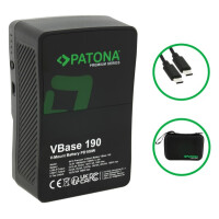 PATONA V-Mount-Akku VBase 190 PD 190Wh – USB-C 100W, D