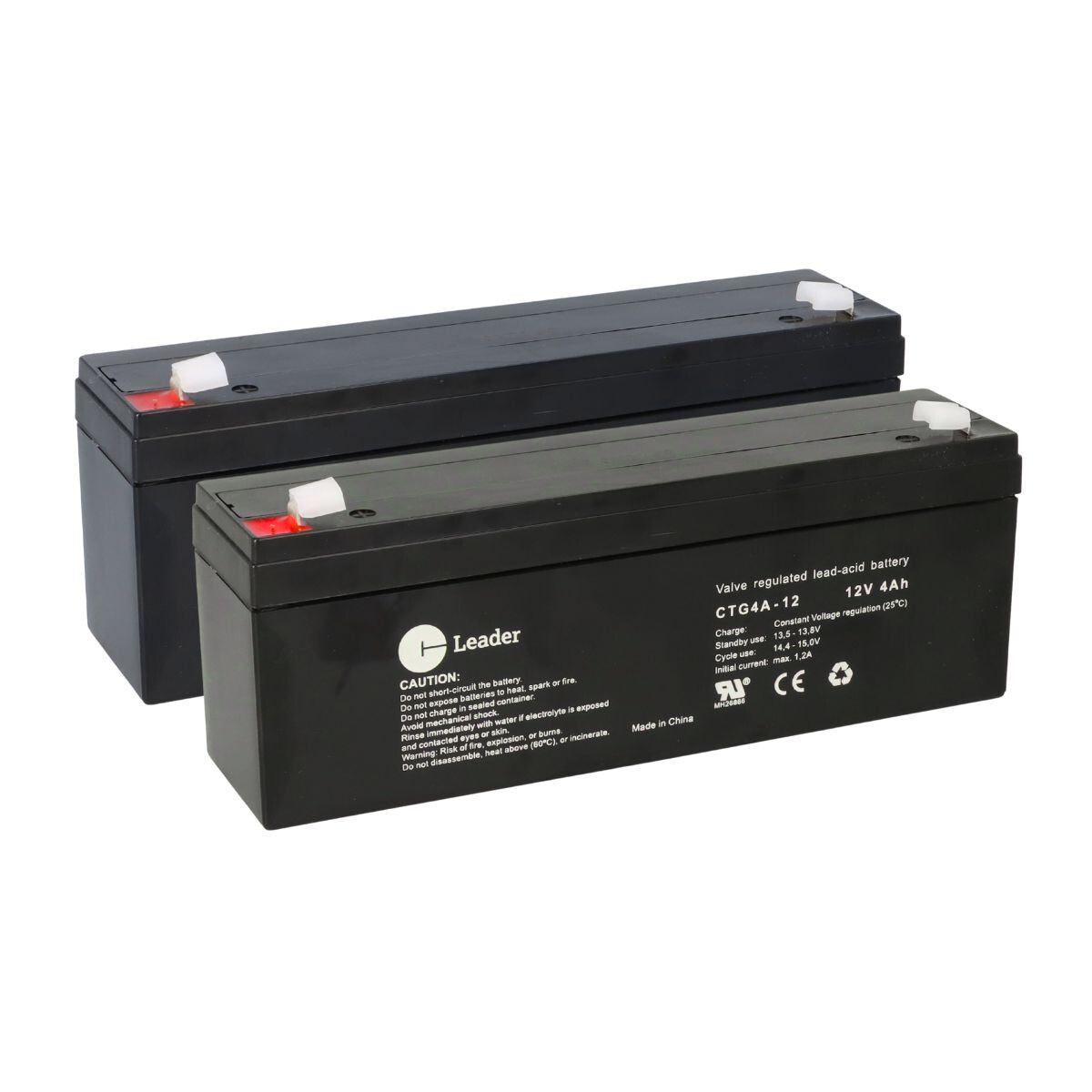 2x CT Leader CTG4A-12 AGM Akku 12V 4Ah – passend für Arjo Maxi Move & Patientenlifter