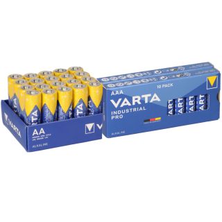 Varta Batterie Industrial 20 x AA LR06 + 20 x AAA LR3 Batterie Mignon Micro