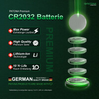 PATONA Premium CR2032 Batterien 10 Stück – 3V 240