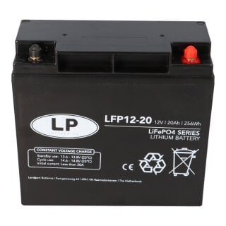 Landport LFP V12-20 Lithium-Batterie 12,8V 20Ah – Hochleistungsakku kompakt & sicher