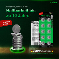 PATONA Premium CR2032 Batterien 40 Stück – 3V 240