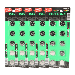 CR2032 Knopfzellen 50er Pack Nahaufnahme