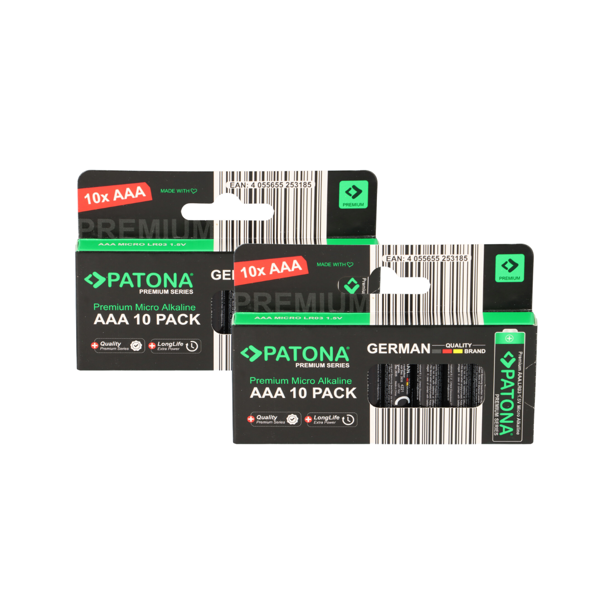 PATONA Premium 20x AAA Batterien (2x10er) Pack 1,5V Alkaline