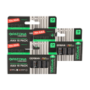 30 Stück AAA Alkaline Batterien nebeneinander
