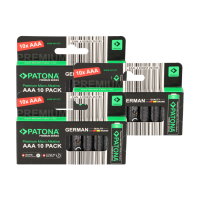 30 Stück AAA Alkaline Batterien nebeneinander 1