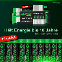 PATONA Premium AAA Micro LR03 Batterien 100 Stück &ndas