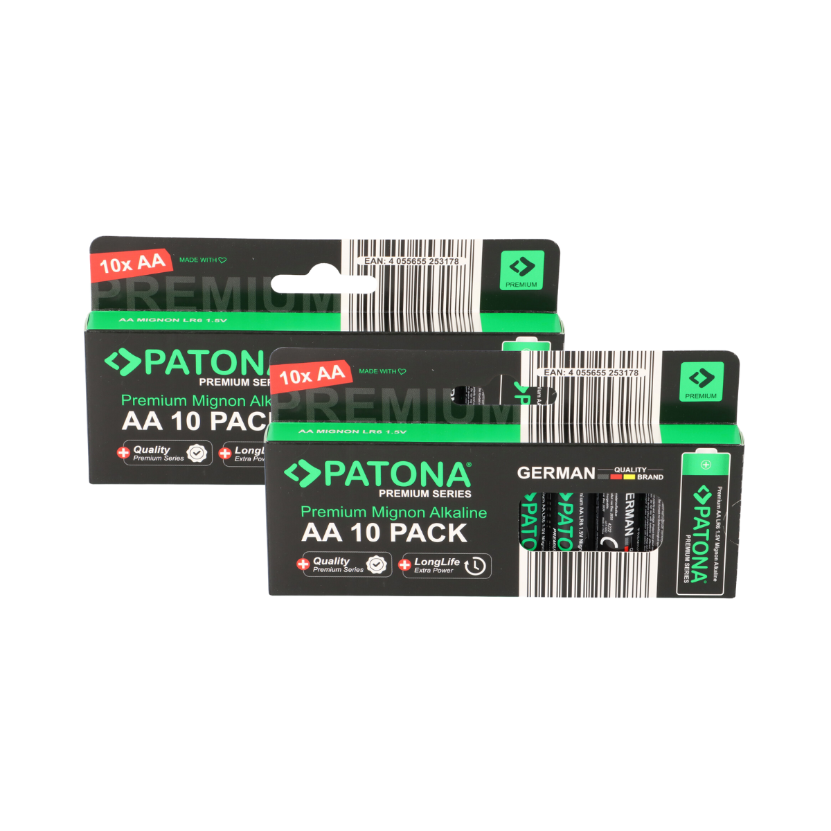 PATONA Premium 20x AA Batterien (2x10er) Pack 1,5V Alkaline
