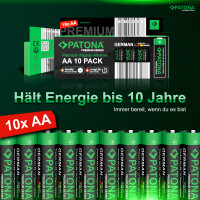 PATONA Premium 50x AA Batterien 1,5V Alkaline – Mignon
