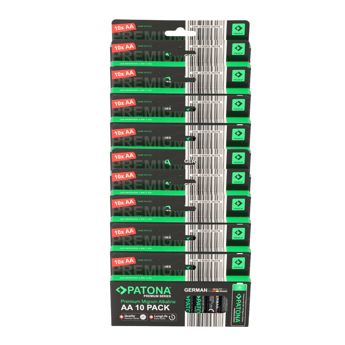 PATONA Premium 100x AA Batterien (10x10er) Pack 1,5V Alkaline