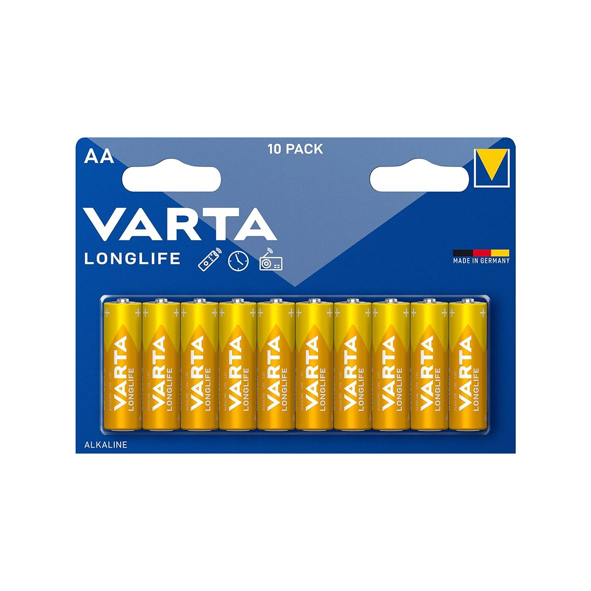 Varta Longlife AA (LR06) Batterien – 10er-Pack | 1,5V Alkaline