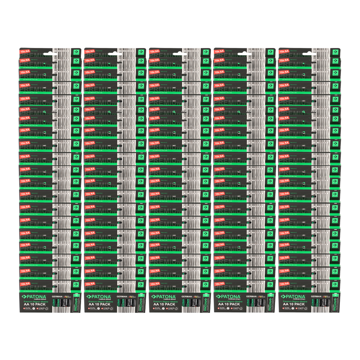 PATONA Premium 1000x AA Batterien (100x10er) Pack 1,5V Alkaline