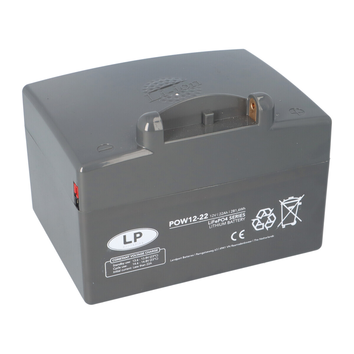 LP LFP POW12-22 Lithium-Batterie 12,8V 22Ah LiFePO4 Akku mit BMS – 281,6Wh
