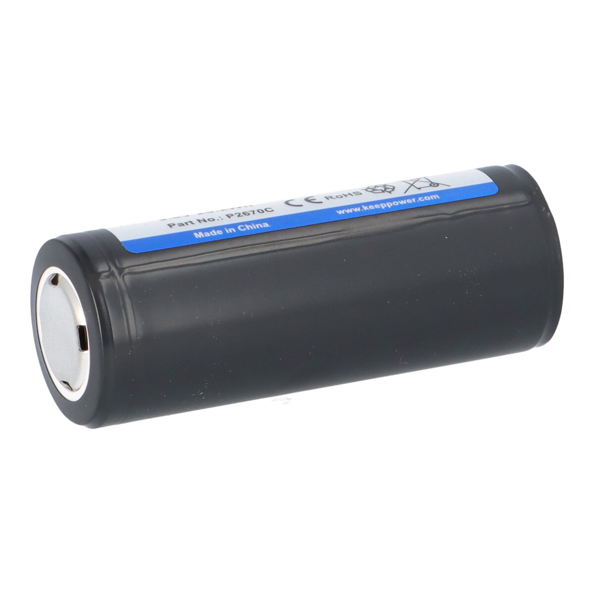 Keeppower 26650 Akku 7000 mAh 3.6 V Li-Ion mit Schutzschaltung | P2670C