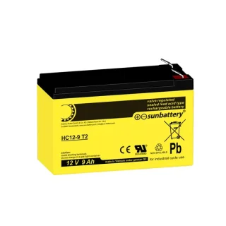 SUN Battery AGM HC12-9 Akku 12V 9Ah | OGiV | High Cycle | Zyklenfest | Wartungsfrei