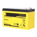 SUN Battery AGM HC12-9 Akku 12V 9Ah | OGiV | High Cycle | Zyklenfest | Wartungsfrei