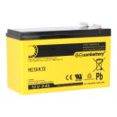 SUN Battery AGM HC12-9 Akku 12V 9Ah | OGiV | High Cycle | Zyklenfest | Wartungsfrei
