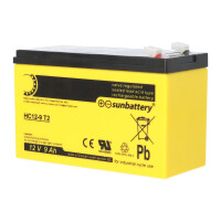 SUN Battery High Cycle AGM Bleiakku zyklenfest 12V 9Ah 3