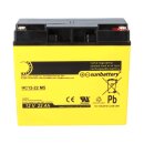 SUN Battery AGM HC12-22 Akku 12V 22Ah | High Cycle | Wartungsfrei | Blei-Vlies