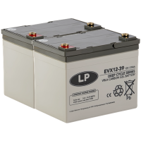 2x Landport LP EVX12039 12V 39Ah AGM-GEL gallery