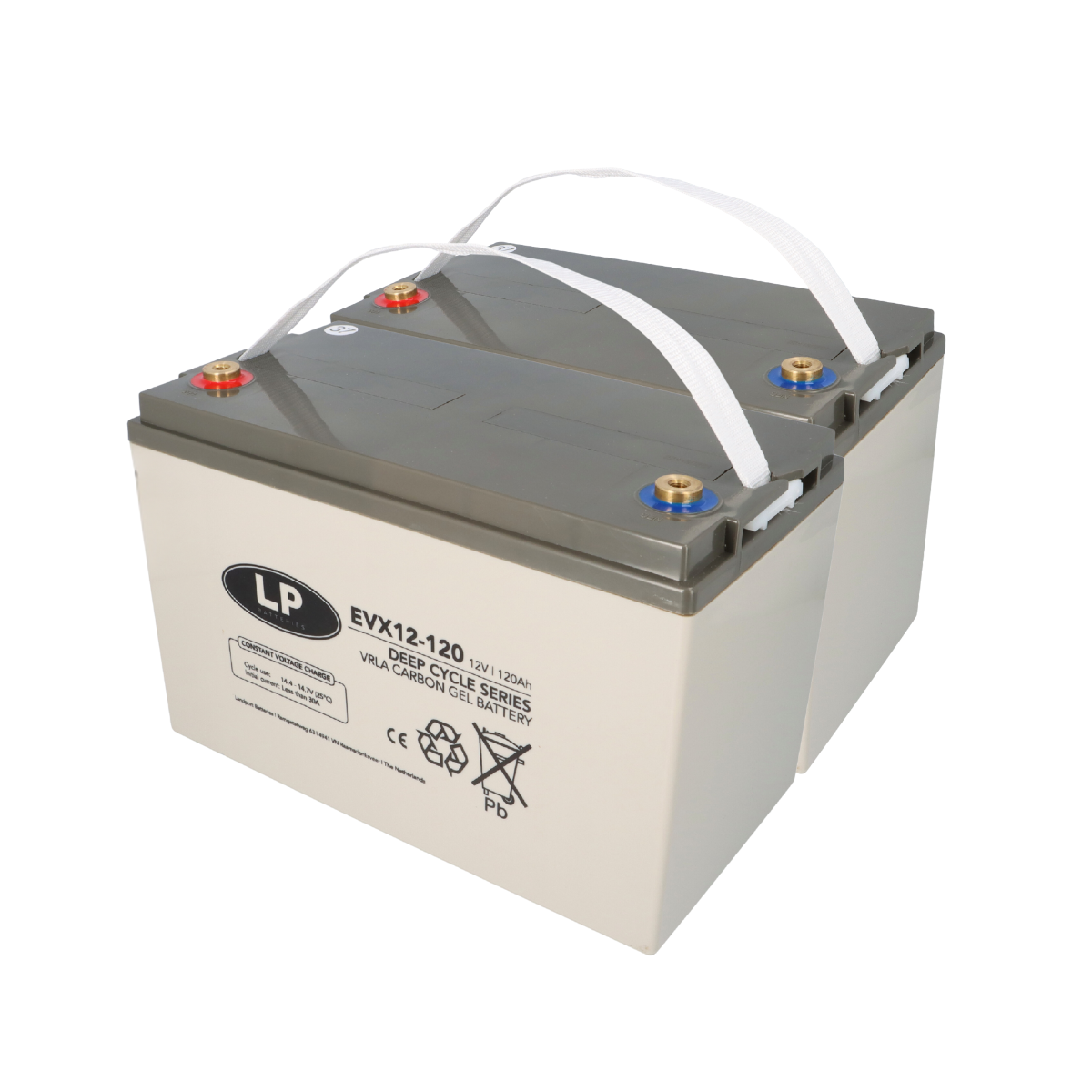2x Landport LP EVX12120 12V 120Ah Deep-Cycle AGM-GEL Batterie